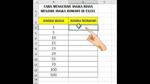 Cara Mengubah angka biasa menjadi angka romawi di excel  #excel #microsoftexcel #belajarexcel