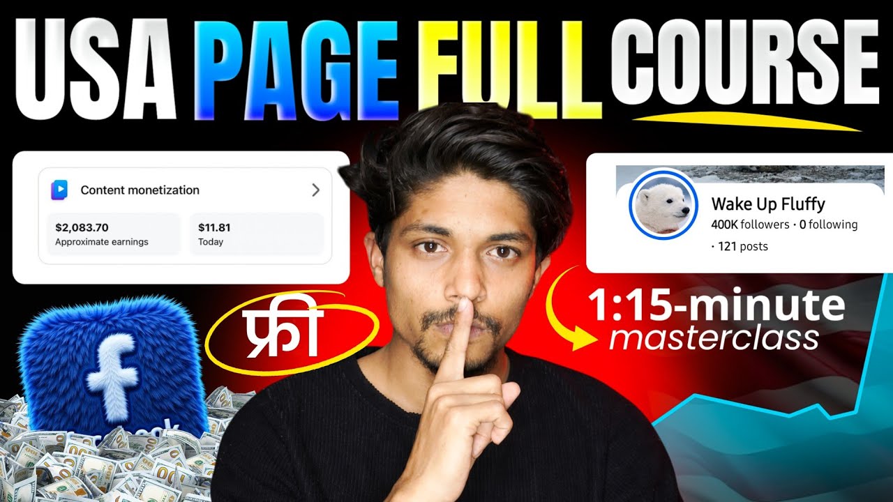 USA Facebook Page Full Course in 1 Hour 15 Minutes (Free Masterclass)