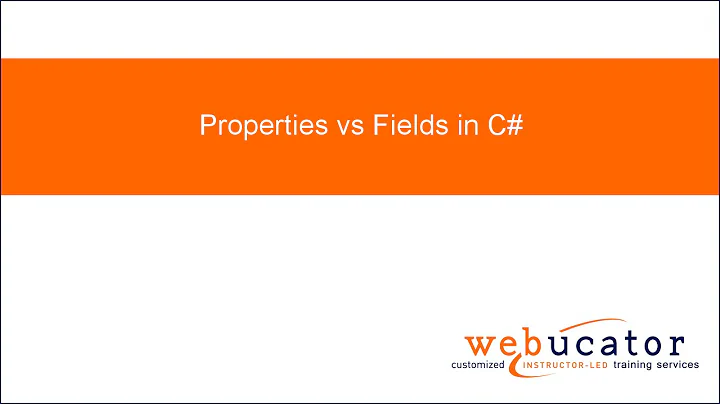 Properties vs Fields in C#
