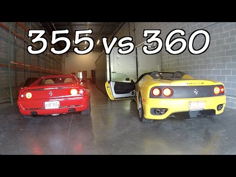 Ferrari 355 vs Ferrari 360 Exhaust Comparison and Review