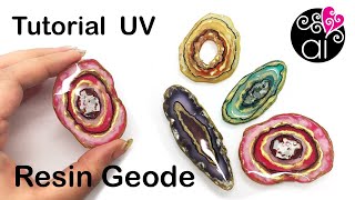 Tutorial Uv Resin Geode | Come fare un Geode con la resina UV