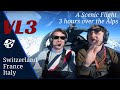 VL3 breathtaking flight over the Swiss and French Alps