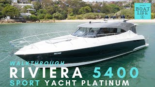 Riviera 5400 Sport Yacht Platinum - Detailed Walkthrough