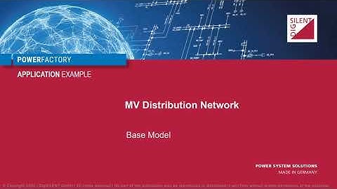 PowerFactory - MV Distribution Network - Base Model