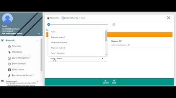 How student can view the Exam Schedule in NewgenEducationApp?