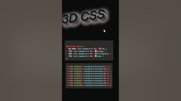 Glowing 3D Text Effect | CSS #css #glowing #coding #effects
