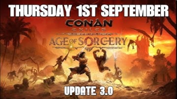 UPDATE 3.0 CONAN EXILES AGE OF SORCERY