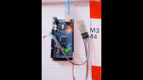 Turning LED ON/OFF using HC-05 Bluetooth module with Arduino Mega.