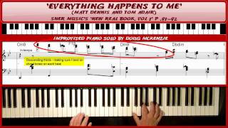'Everything Happens To Me' - jazz piano tutorial chords