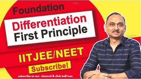 Foundation : Differentiation - First Principle |Class 7th-10th |IITJEE,NEET|Devendra Chandrakar Sir