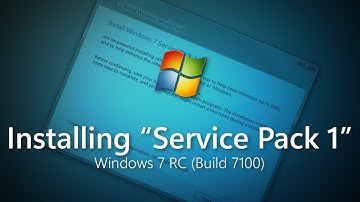 Windows 7 RC (Build 7100) - Upgrading to Build 7201 by Installing "Service Pack 1"