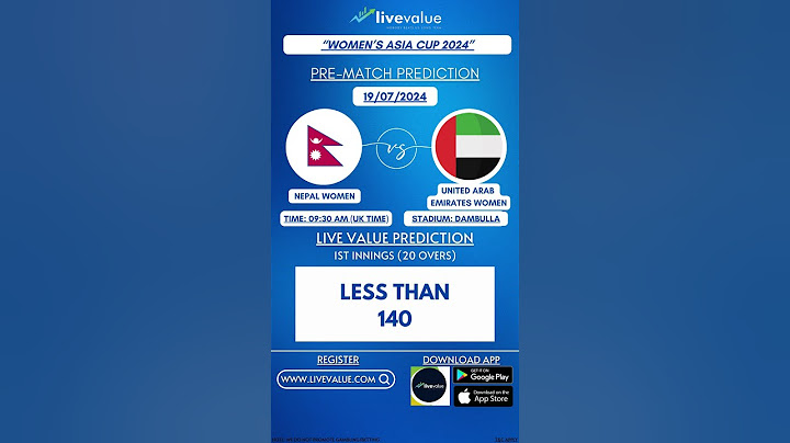 Nepal (W) vs UAE (W) - Pre Match Prediction (19/07/2024) | T20 Match