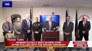 Woman fatally shot after pulling into wrong driveway in upstate NY #shooting #woman #newyork
