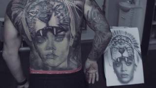 Collaboration 3 Tattoo Artists 1 Back!