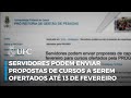 Servidores podem enviar propostas de cursos a serem ofertados até 13 de fevereiro