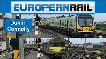 Irish Rail Commuter Class 29000 & DART 8100 Trains at Dublin Connolly Station