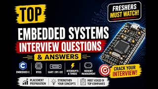 Embedded Systems Interview Questions for Freshers | 2026