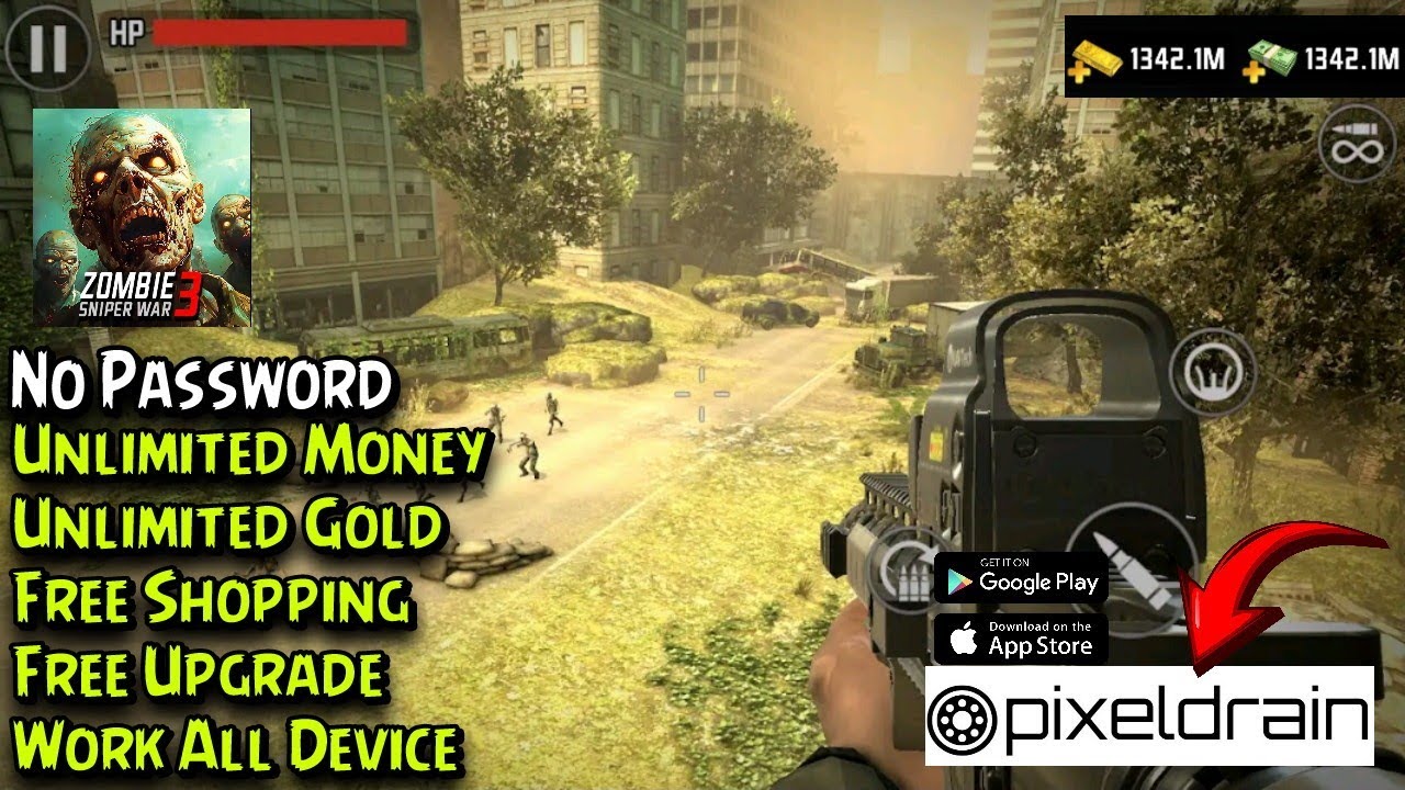 Zombie Sniper War 3 Mod Apk последняя версия - Неограниченные деньги и золото |