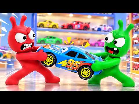 🚗 Pea Pea & Friends Pretend Play at the Toy Car Shop! - Pea Pea Cartoon