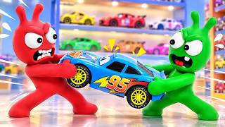 🚗 Pea Pea & Friends Pretend Play at the Toy Car Shop! - Pea Pea Cartoon