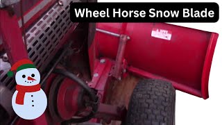 How to INSTALL a SNOW/DOZER BLADE on a WHEEL HORSE Tractor