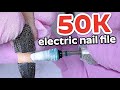 Thick nails product removal with 50000 rpms  electric nail file by saviland