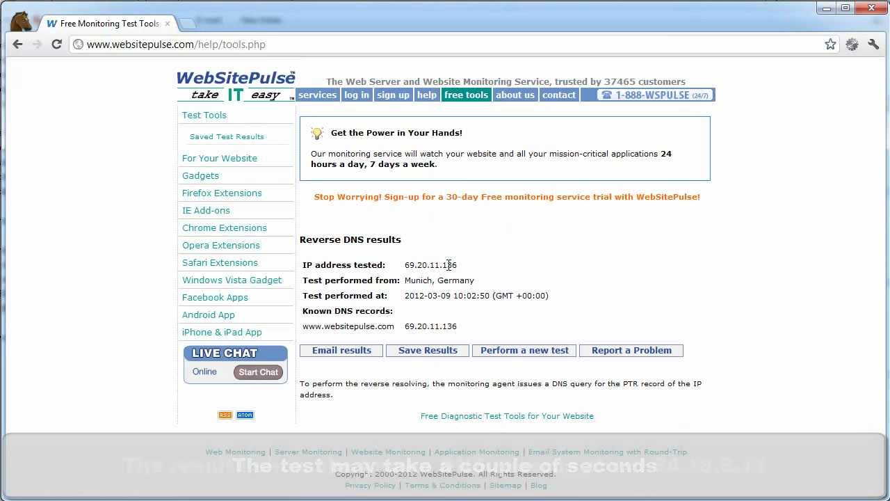 Free Test Tools Free Reverse DNS Test YouTube Free test tools free reverse dns test youtube