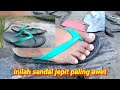 Cara membuat sandal jepit