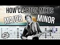 How eric clapton mixes major  minor pentatonicblues scales fretlive lesson  theory deep dive