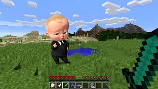 (I MET THE BOSS BABY IN MINECRAFT FOR REAL!!!!!$$$)