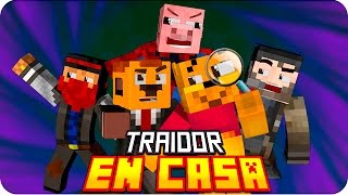 TRAIDOR EN CASA! | Murder in Minecraft - Sarinha, Macu, Gona, Exo y Luh