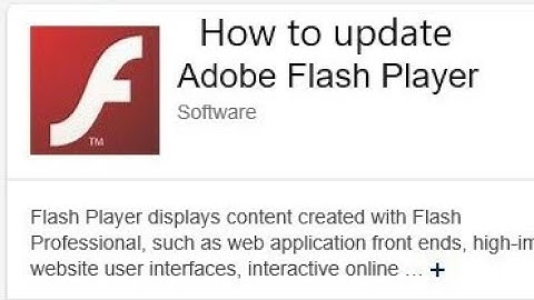 How to update Adobe Flash Player
