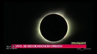 Así se vivió el Gran Eclipse Americano en vivo por TN