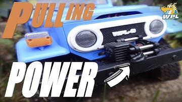 Pulling Power! WPL C34 Winch Install & Test. Little Winch Big Power!