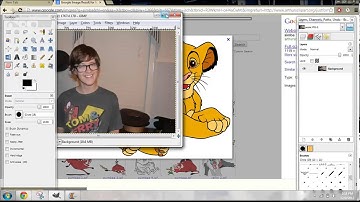 How to overlay images using GIMP