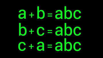 A Nice Algebra Problem | How to solve for a , b and c