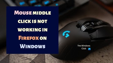 Mouse middle click is not working in Firefox on Windows 11/10