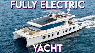 Inside a TESLA Inspired 100% ELECTRIC Luxury Catamaran Yacht