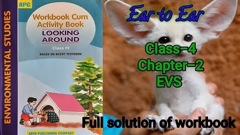 Ear to Ear Class 4 || EVS- Workbook || Chapter-2 || fully solved || @NCERTTHEMIND