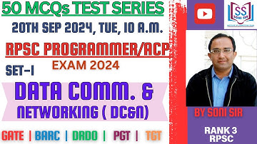 DATA COMMUNICATION & NETWORKING TEST SERIES | TOP 50 MCQ |  RPSC PROGRAMMER/ACP EXAM 2024 | SET-1