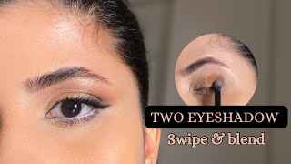 How to Apply EYESHADOW FOR BEGINNERS | Easy Swipe and Dab Technique