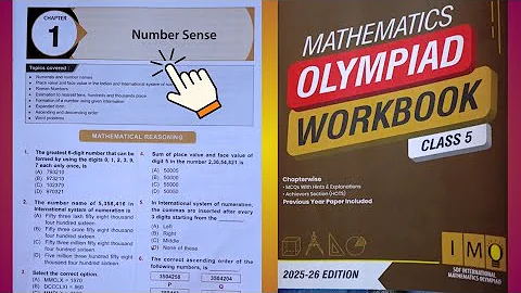 🇮🇳🌍imo class 5 chapter 1 || Number Sense Questions 1- 6 | Class 5 maths olympiad 