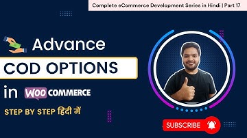 Advance Cash On Delivery (COD) Options of WooCommerce in Hindi || eCommerce Website Development 17