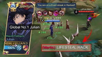WOW! JULIAN RED BUILD UNLIMITED LIFESTEAL😲 ( SEASON 29 ) | Mobile Legends