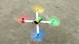 How to build a quadcopter drone / How to build a powerful mini drone made of DC motors at home