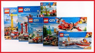ALL LEGO CITY FIRE BRIGADE 2019 COMPILATION/COLLECTION SPEED BUILD