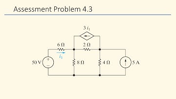 Assessment Problem 4.3 (Nilsson Riedel) Electric Circuits 10th Edition - Node-Voltage Method