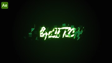 Distorted Glitch Text Effect in After Effects - After Effects Tutorial 2023