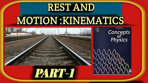 REST AND MOTION :KINEMATICS |H. C. Verma- class 11 |chapter -3|Part-1.