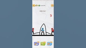 Draw 2 save level 274 solution walkthrough #trending #shorts #shortsfeed #tiktok #minecraft #gaming